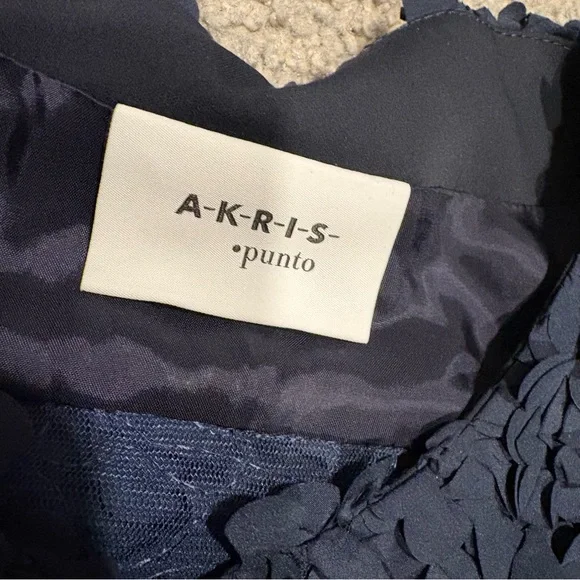Akris Punto New Lasercut Flower Petal Appliqué Jacket In Ink Size US 4 $1,390.00